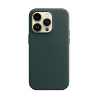 Apple iPhone 14 Pro 专用 MagSafe 皮革保护壳  iPhone保护套 手机壳 - 松林绿色