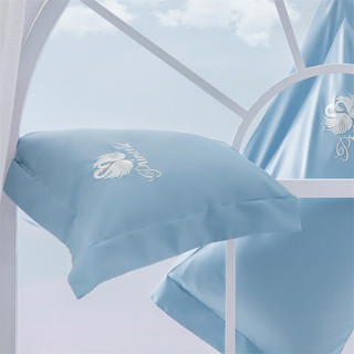 MERCURY 水星家纺 60支长绒棉四件套纯棉被套床单四件套床上用品全棉被罩1.8米