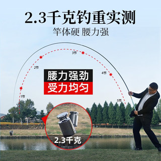 HANDING 汉鼎 战 高碳超轻手感综合竿 4.8m