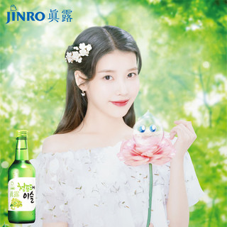 真露（JINRO）韩国进口IU果味烧酒利口果酒13度360ml 葡萄味单瓶
