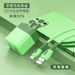 YUTOOL苹果充电器20W原快充绿色双USB+小蛮腰1.2米套装