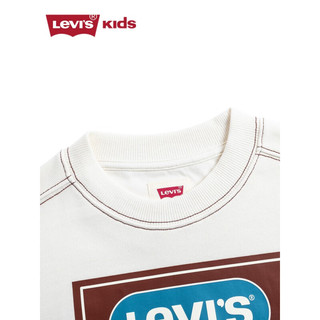 Levi's 李维斯 童装2023春男女童套头卫衣儿童复古休闲上衣 古老白 150/72(M)