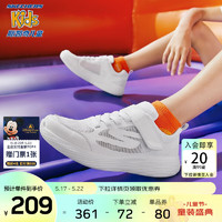 Skechers斯凯奇儿童运动鞋女童跑鞋2023夏新款透气舒适男童小白鞋319022L 男童/白色/WHT 31