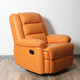 PLUS会员：斐措 手动沙发单人功能沙发 爱马橙-科技布 手动可躺