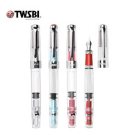 TWSBI 三文堂 钻石580AL透明示范钢笔吸墨上墨式钢笔学生成人练字书法商务送礼礼品定制笔男女士专用复古硬笔