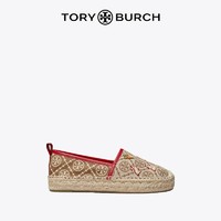 TORY BURCH 汤丽柏琦 T MONOGRAM刺绣渔夫鞋 143791