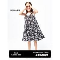little MO&Co.little moco童装23夏装新款女童无袖碎花连衣裙子KBC2DRS013 稚趣图像色 120/56