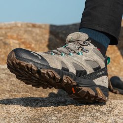 humtto悍途登山鞋男春秋防水防滑靴专业高帮耐磨徒步鞋女越野男鞋户外