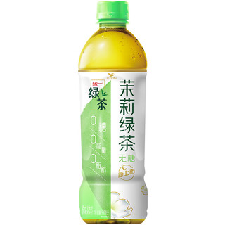 统一 无糖茉莉绿茶 无糖茶 500ml*15瓶 整箱装