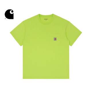 carhartt WIP 短袖T恤男装春夏经典LOGO标签口袋宽版卡哈特71068XC