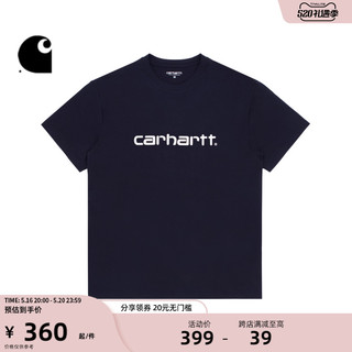 Carhartt WIP短袖T恤男装春夏经典LOGO字母印花圆领卡哈特029915G