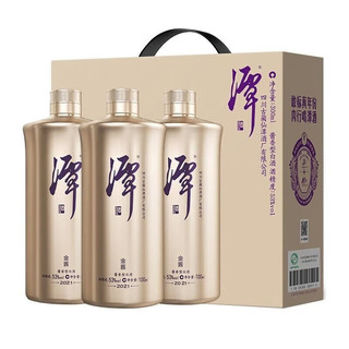 潭酒金酱小酒 53度酱香型白酒 送礼自饮小酒礼盒 100mL*3瓶礼盒