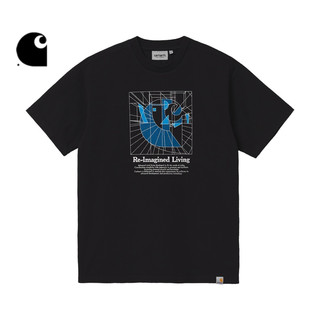 Carhartt WIP短袖T恤男装春夏日本建筑师几何透视图案印花030180I