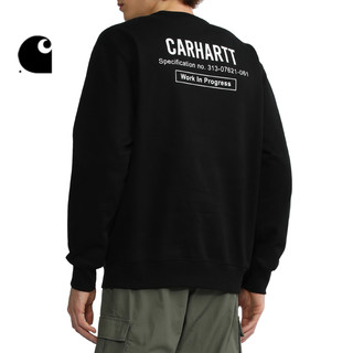 Carhartt WIP宽版卫衣男装春夏军风LOGO标签印花户外山系222028