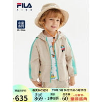 FILA x Pepe Shimada斐乐童装儿童梭织外套2023夏季小童上衣