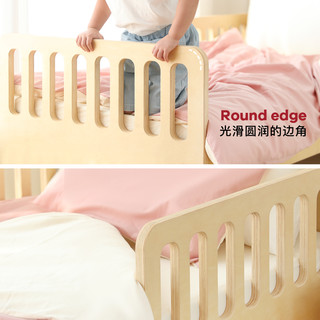 faroro海苔儿童床男孩女孩带护栏婴儿床简易拼接大床加宽带护栏