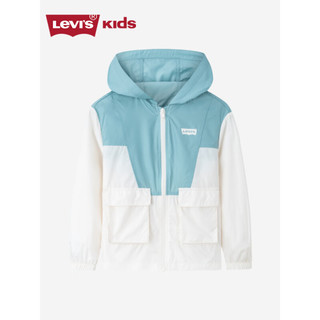 Levi's李维斯童装男童透气皮肤衣2023夏季新款儿童撞色拼接外套 糖果白 150/72(M)