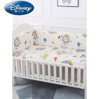 迪士尼（Disney）春上新轻奢品牌新生婴儿床床围宝宝用品一片式儿童拼接床软包围栏 180cm一片式(可折叠使用) 白色星星