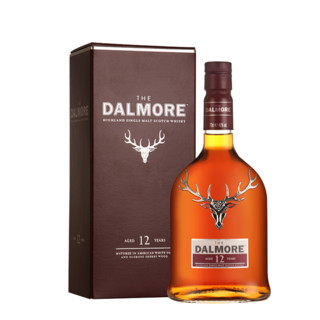 大摩（DALMORE）洋酒 苏格兰单一麦芽威士忌 英国原装进口 大摩12年 700ml