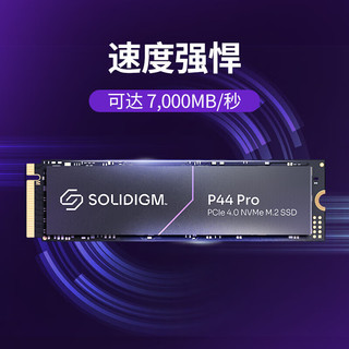 英特尔（Intel） Solidigm™P44 Pro 1TB 高性能版SSD固态硬盘 M.2接口(NVMe协议 PCIe4.0*4)