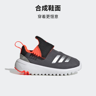 adidas阿迪达斯官方轻运动SURU365女婴童减震回弹经典学步鞋 深灰/黑色/浅灰 26(150mm)