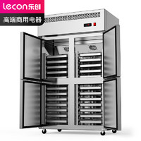 乐创（lecon）四门商用冰箱 双温风冷立式厨房冰柜后厨保鲜柜冷柜插盘式企业采购LC-FLBG04-CP1