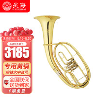 Xinghai 星海 INSTRUMENT）星海扁键次中音号 西洋管乐器 XBH-210型降Bb调扁键