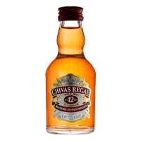 CHIVAS 芝华士 威士忌12年50ml*1瓶酒伴