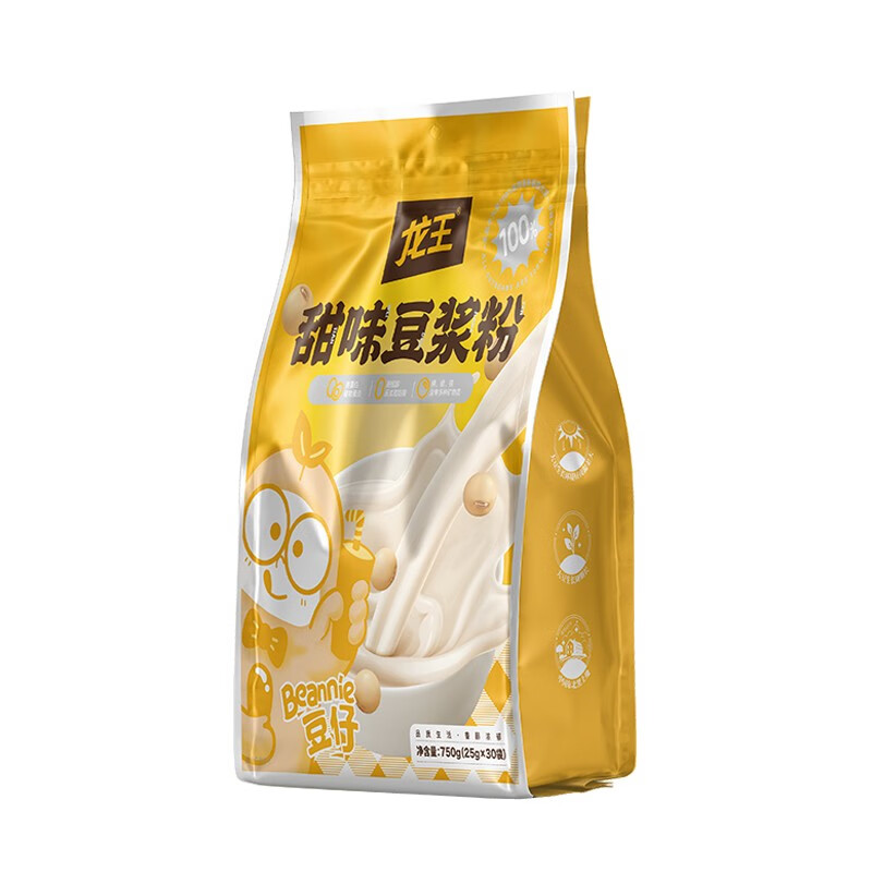 龙王豆浆粉 原味甜味750g 大容量独立包装 （25g*30袋）