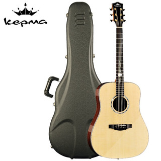 KEPMA 卡马 G1E-D云杉单板电箱吉他 专业级民谣吉它 原木色41英寸