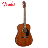 Fender 芬达 自营 Fender CD-60S系列 原声 单板民谣木吉他 圆角全桃花芯木41寸 ALLMAH 自然色 全桃花芯木