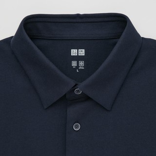 UNIQLO 优衣库 清凉 男装 AIRism POLO开衫(短袖 凉感机能)447816