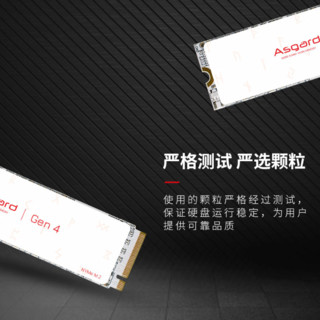 Asgard 阿斯加特 AN4+ NVMe M.2 固态硬盘（PCI-E4.0）