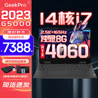 Lenovo 联想 GeekPro G5000 十三代酷睿版 15.6英寸 游戏本 灰色（酷睿i7-13700H、RTX 4060 8G、32GB、1TB SSD、2.5K、IPS、165Hz）