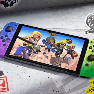 日本直邮Nintendo/任天堂 Switch OLED喷射战士3特别限定版游戏机