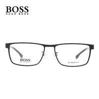HUGO BOSS 眼镜框经典黑色方框眼镜架1342