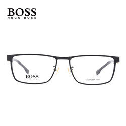 HUGO BOSS 雨果博斯 眼镜框经典黑色方框眼镜架1342