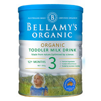 BELLAMY'S 贝拉米 plus会员：贝拉米有机婴儿配方奶粉900g 3段单罐（送2袋Medowry全脂奶粉）