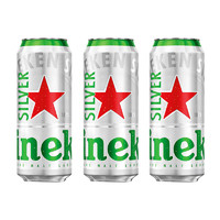 88VIP：Heineken 喜力 星银啤酒500ml*3听