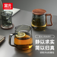 富光 WFB5076-520 悠山 玻璃茶道杯 520mL 玻璃把手