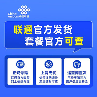 中国联通 联通手机卡大流量卡5g不限速上网卡号码卡云游低月租全国通用 云游卡29元月租105G+100分钟通话