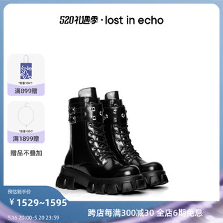 lost in echo 关晓彤同款lost in echo不无聊厚底马丁靴女款甜酷靴子增高休闲鞋