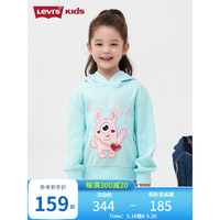 Levi's李维斯童装春秋款女童卡通卫衣儿童连帽上衣 天堂岛 90/52(2T)