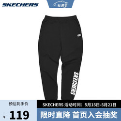 SKECHERS 斯凯奇 女子运动长裤 L321W206/0018 黑色 S