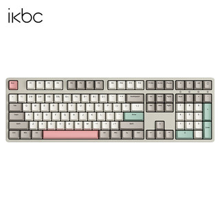 ikbc W210 108键 2.4G无线机械键盘 工业灰 Cherry青轴 无光