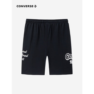 Converse 匡威童装男童短裤2023夏季新款儿童裤子独特logo短裤 正黑色 100/50(3T)