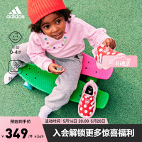 adidas阿迪达斯轻运动MONOFIT TR MINNIE女婴童经典学步鞋HP7772 红色/白色/粉色 24(140mm)