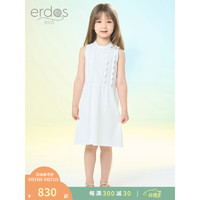 ERDOS KIDS鄂尔多斯童装23春夏女童公主可爱背心连衣裙 白 110cm