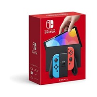 Nintendo 任天堂 新款便携式游戏机Switch单机标配OLED屏幕 日版 红蓝