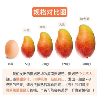 优仙果 海南三亚贵妃芒果 红金龙树上熟芒果热带生鲜时令新鲜水果礼盒 2斤小果